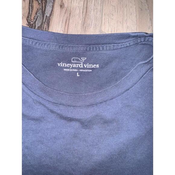 Vineyard Vines navy graphic pocket tee patriotic martha's vineyard large - Picture 3 of 5